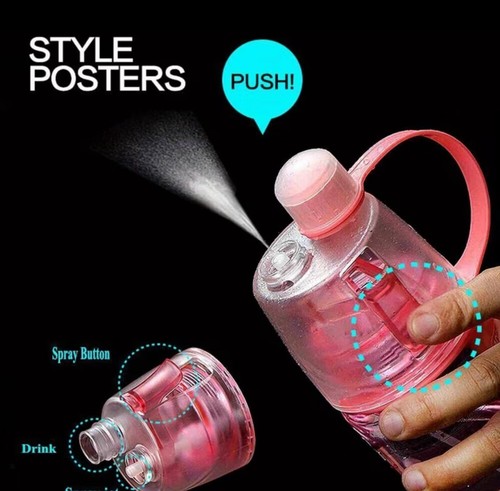 Spray water bottle 600ml - spray,